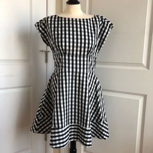 Kate Spade Gingham Fit & Flare Dress